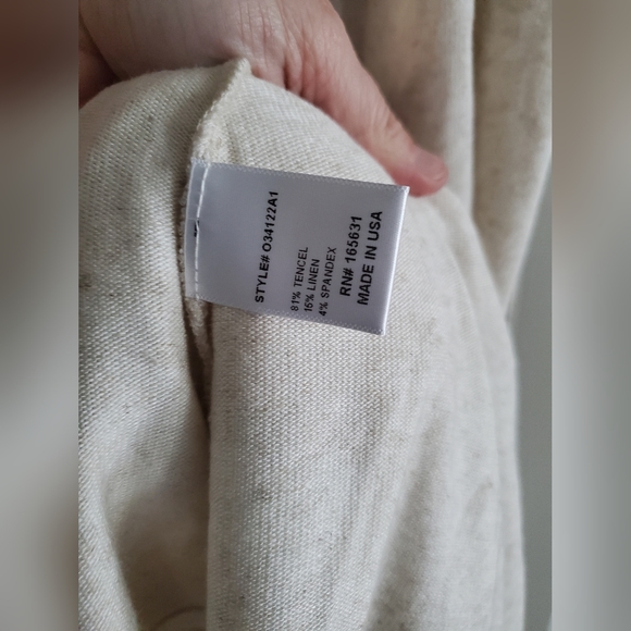 Johnny Was Calme Sleeveless Throw On Cozy Dress Beige Oatmeal Medium $148 NWOT - Picture 3 of 6